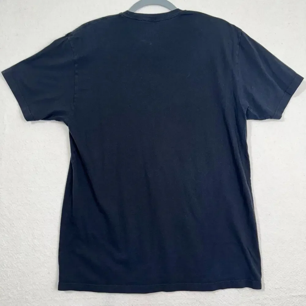 Adidas Originals Black Short Sleeve Y2K Graphic Tree Foil T-Shirt Size Large